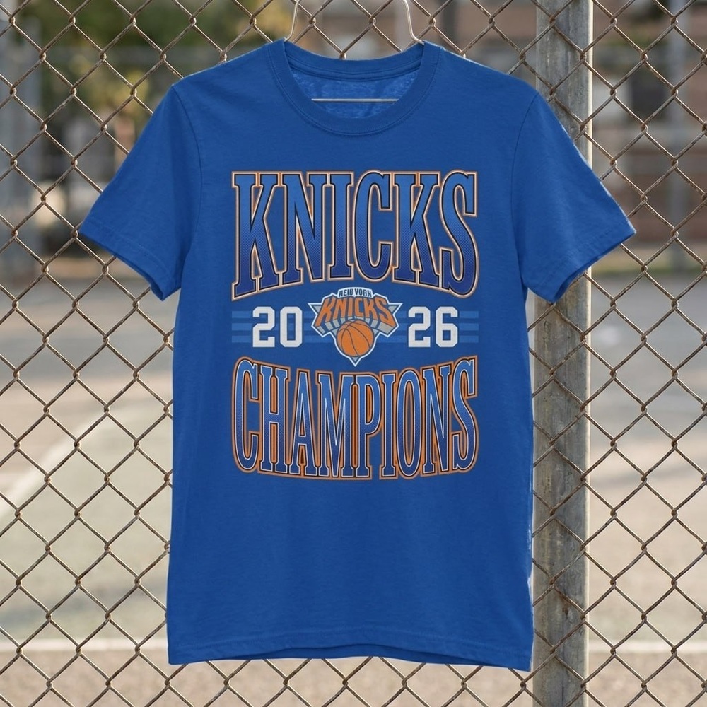 New York Basketball Fans Knicks 2026 Champions Unisex T-Shirt royal blue